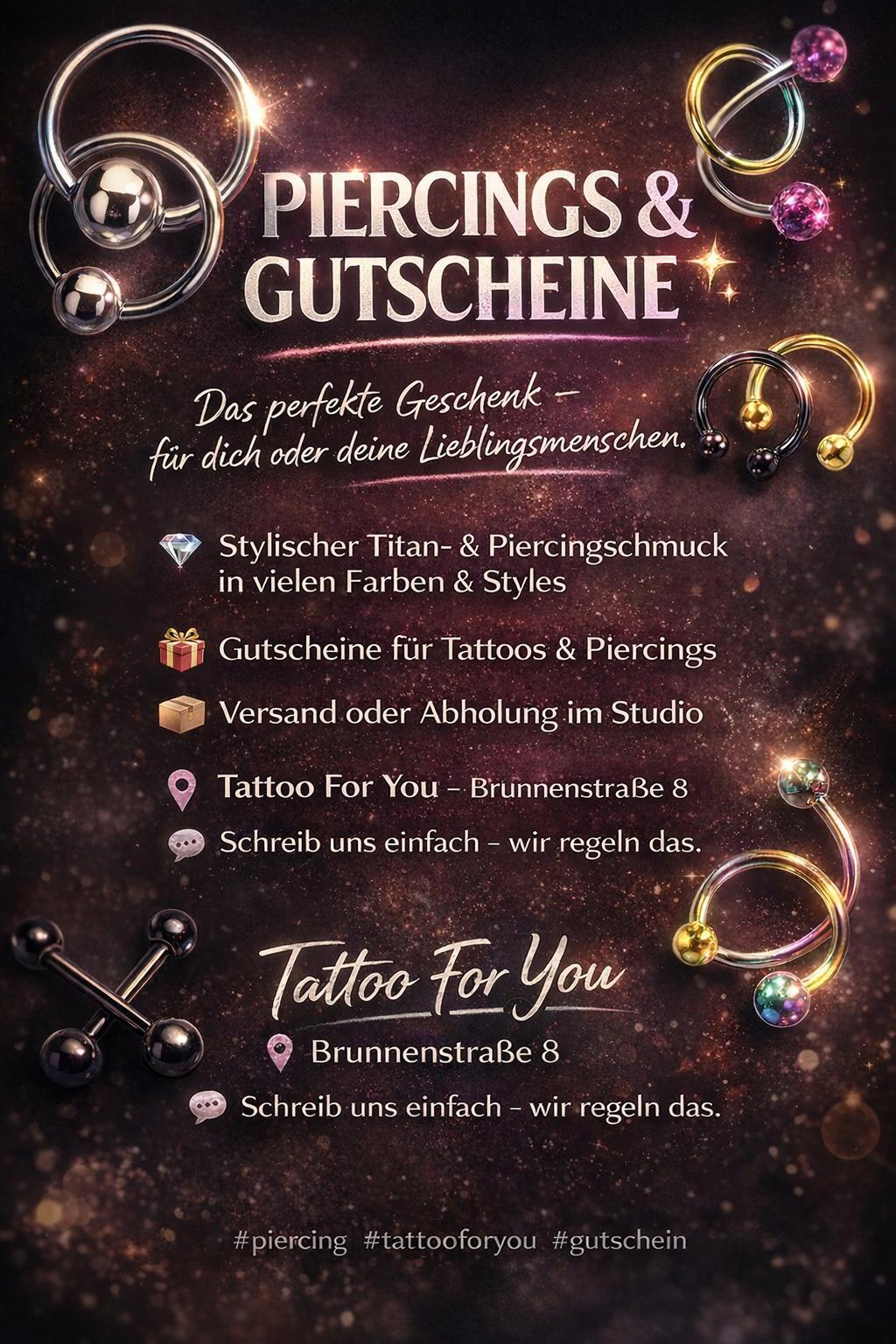 Tattoo Piercing Gutschein
