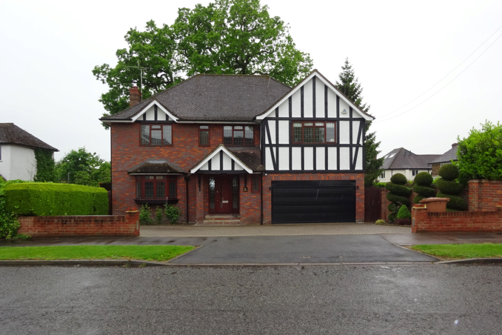 Front of large detached house