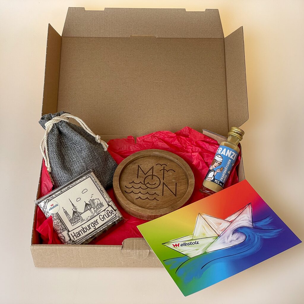 Firmengeschenke Hamburg Mitarbeitergeschenke-Set Kundengeschenk Idee hanseatisch