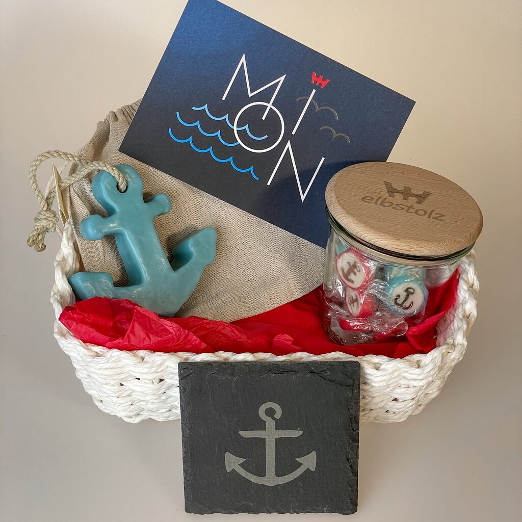 Firmengeschenke Hamburg Mitarbeitergeschenke-Set Kundengeschenk Idee hanseatisch