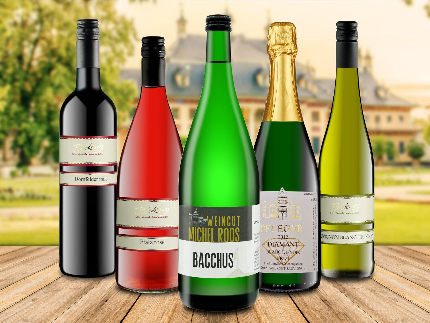 Fotos von Weinflaschen