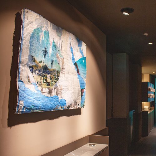 Wanderlust - 
Originalkunstwerk im Spa & Fitnessbereich