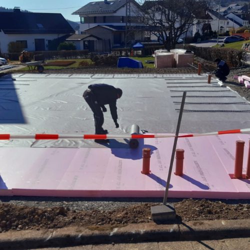 Arbeiten auf der Baustelle