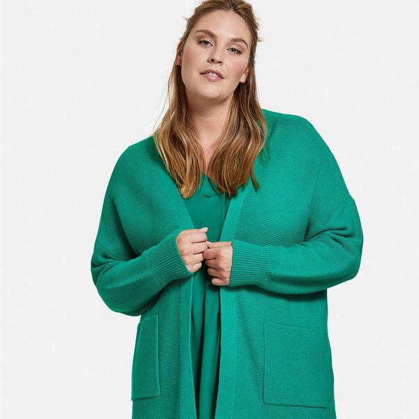 Frühling/Sommer Samoon grüner Cardigan