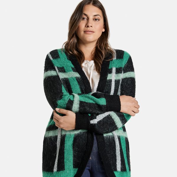 Frühling/Sommer Samoon dunkler Cardigan