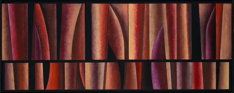 „Triebe“ | 2020 | 60 x 150 cm | Öl, Dispersion auf Leinwand