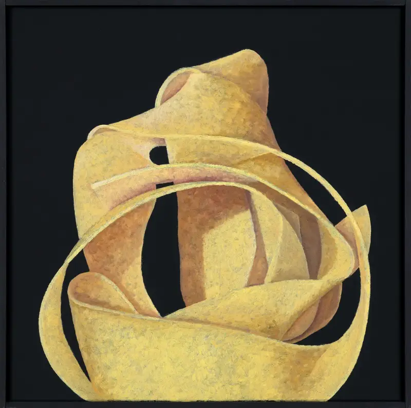 „Pappardelle III“ | 2023 | 50 x 50 cm | Öl, Dispersion auf Leinwand