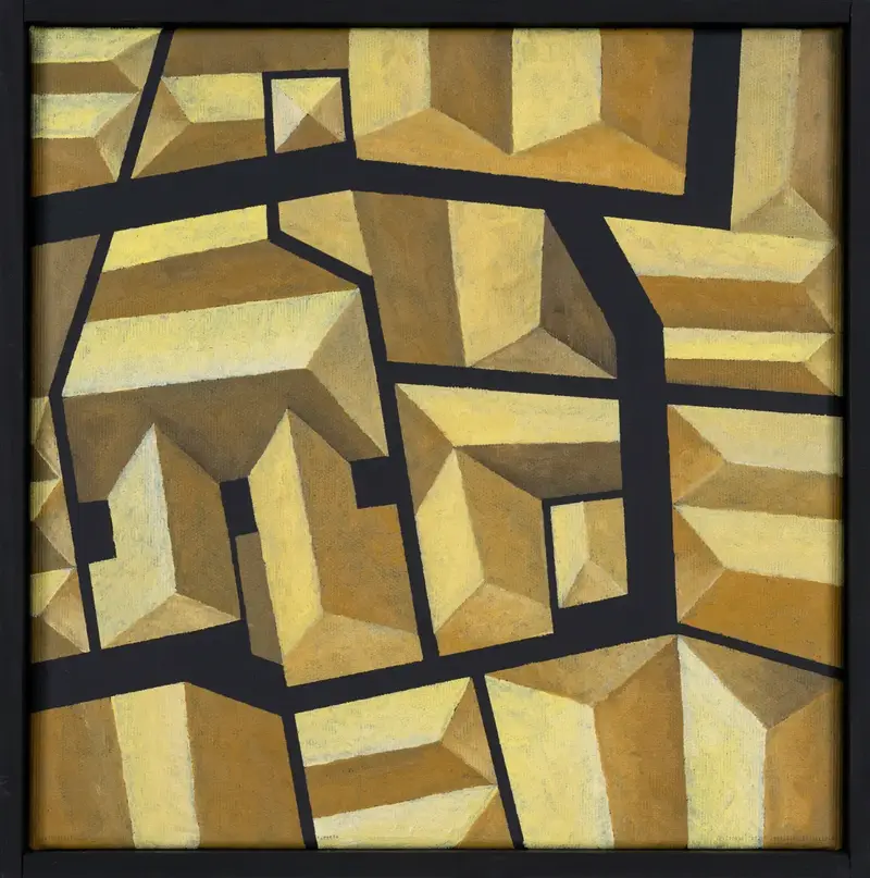 „Ausschnitt, Palagiano“ | 2024 | 30 x 30 cm | Öl, Dispersion auf Leinwand