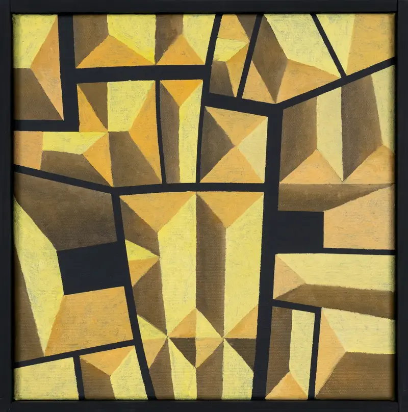 „Ausschnitt, Teggiano“ | 2024 | 30 x 30 cm | Öl, Dispersion auf Leinwand