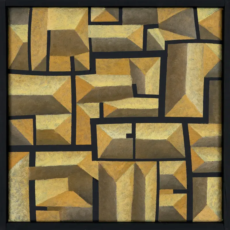 „Ausschnitt, Ostuni“ | 2024 | 30 x 30 cm | Öl, Dispersion auf Leinwand