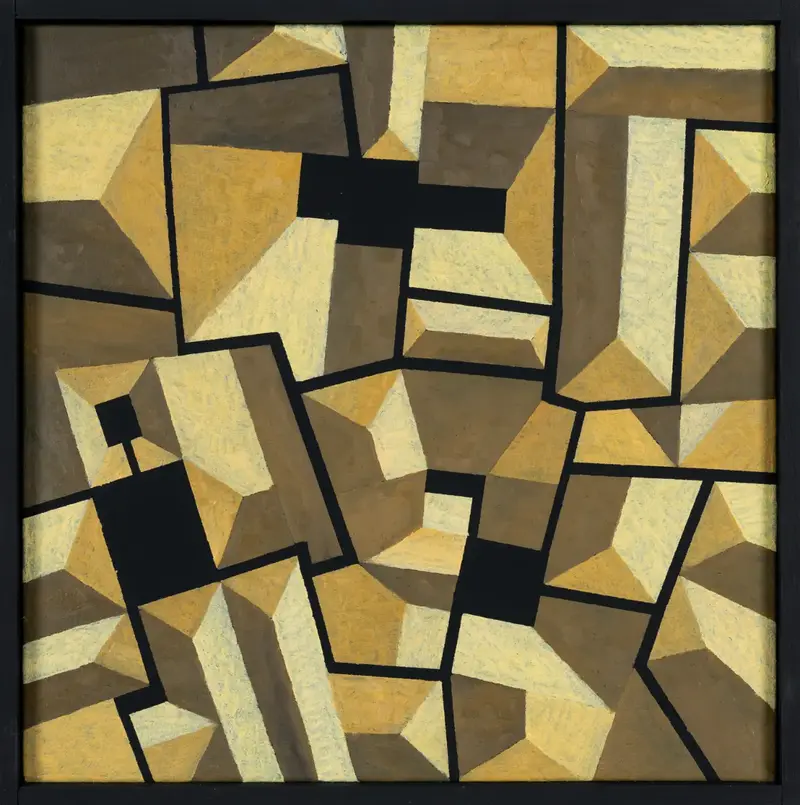 „Ausschnitt, Randazzo“ | 2024 | 30 x 30 cm | Öl, Dispersion auf Leinwand