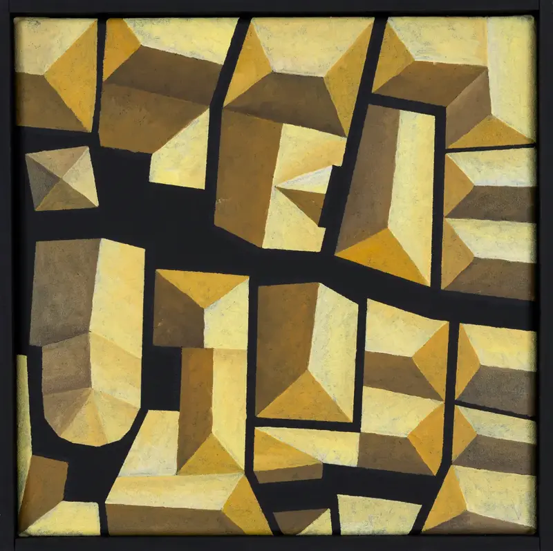 „Ausschnitt, Bagnoregio“ | 2025 | 30 x 30 cm | Öl, Dispersion auf Leinwand