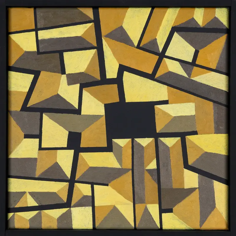 „Ausschnitt, Cotronel“ | 2024 | 30 x 30 cm | Öl, Dispersion auf Leinwand