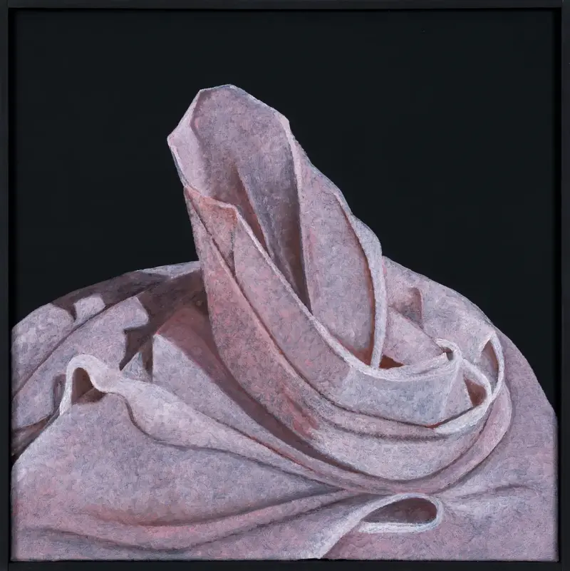 „Serviette“ | 2024 | 50 x 50 cm | Öl, Dispersion auf Leinwand