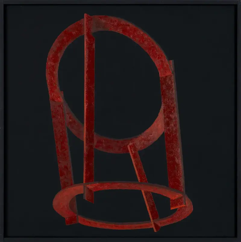 „Staunen 2“ | 2024 | 50 x 50 cm | Öl, Dispersion auf Leinwand