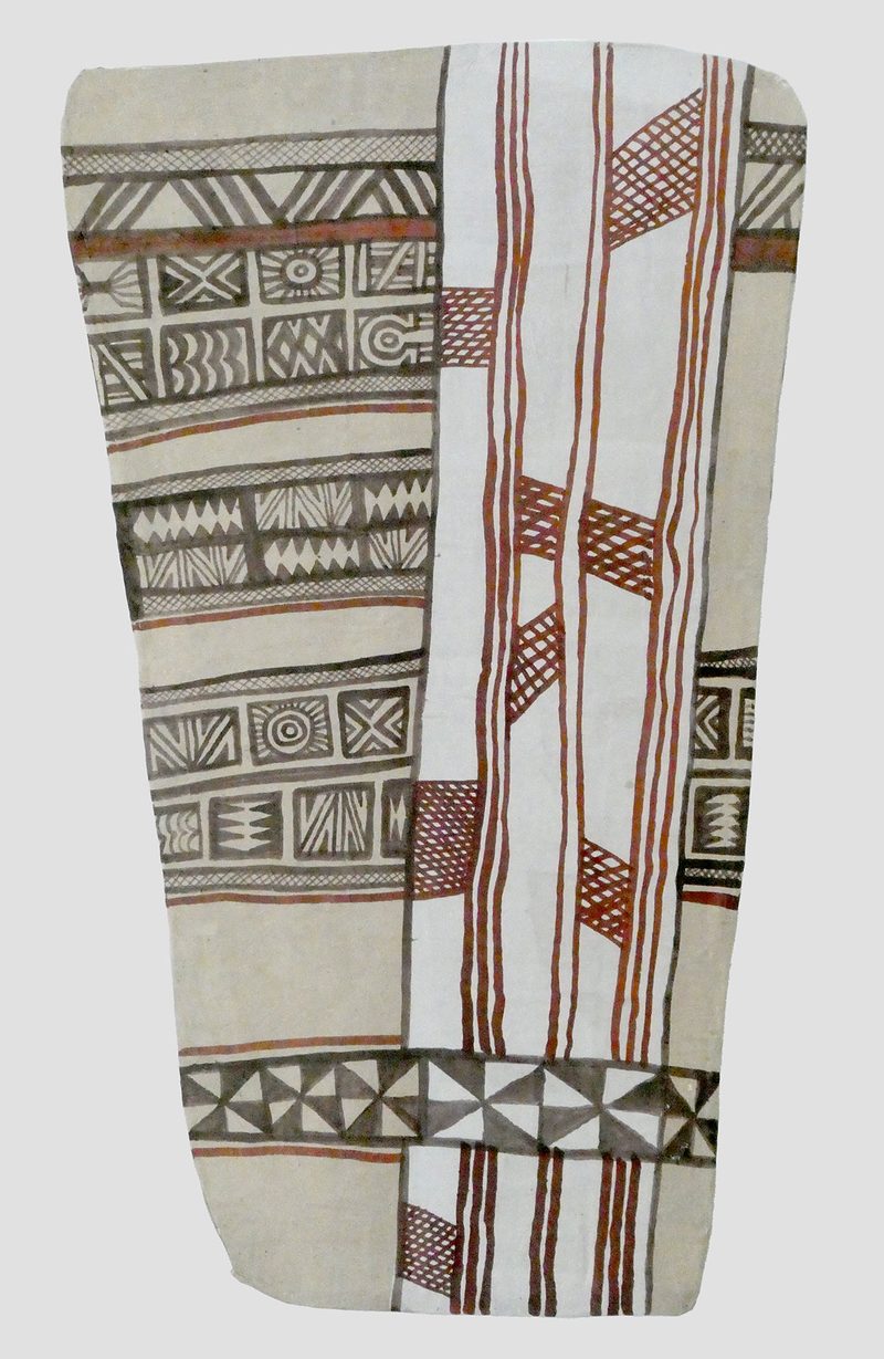 Afrikanisches 6 | 2020 | 67 x 39 cm | Bister, Sepia, Packpapier, Karton	