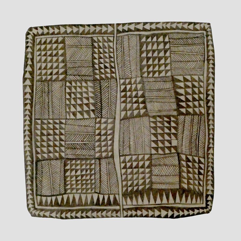 Afrikanisches 25 | 2021 | 38 x 27 cm | Bister, Sepia, Packpapier, Karton