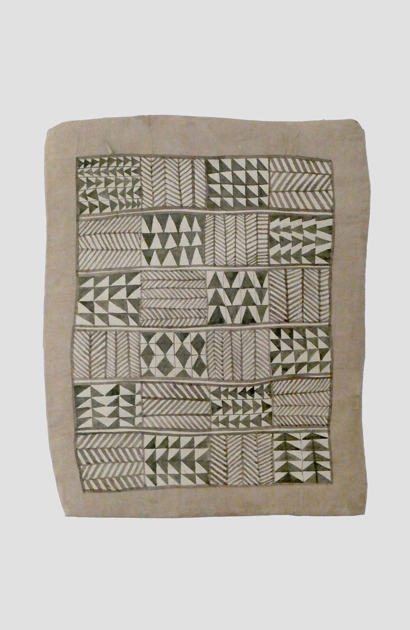 Afrikanisches 27 | 2020 | 41 x 40 cm | Bister, Sepia, Acryl, Packpapier, Karton	