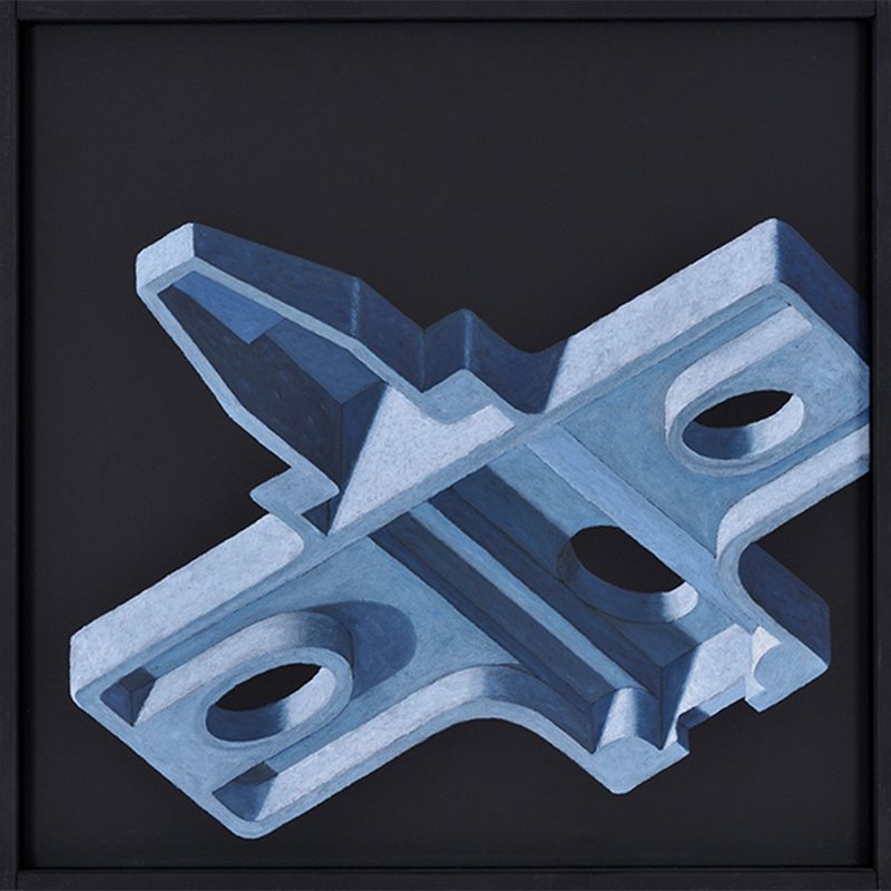 „Fliegnix“ | 2004 | 50 x 50 cm | Öl, Dispersion auf Leinwand