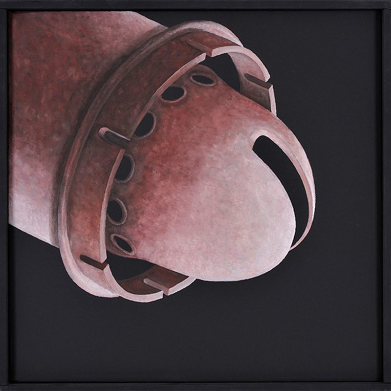 „Koenig“ | 2004 | 50 x 50 cm | Öl, Dispersion auf Leinwand