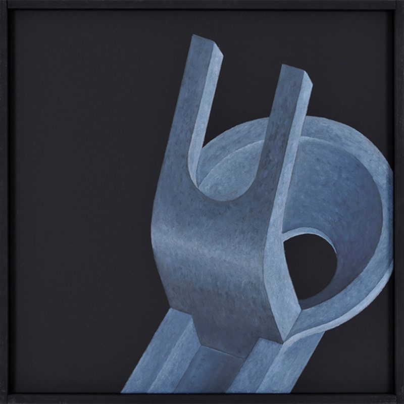 „Kimme“ | 2000 | 50 x 50 cm | Öl, Dispersion auf Leinwand