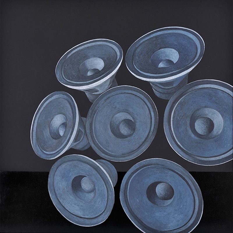 „Monolog 2“ | 2002 | 150 x 150 cm | Öl, Dispersion auf Leinwand