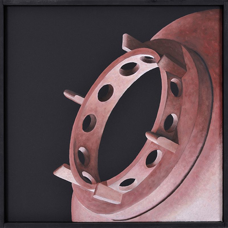 „Koenigin“ | 2004 | 50 x 50 cm | Öl, Dispersion auf Leinwand 