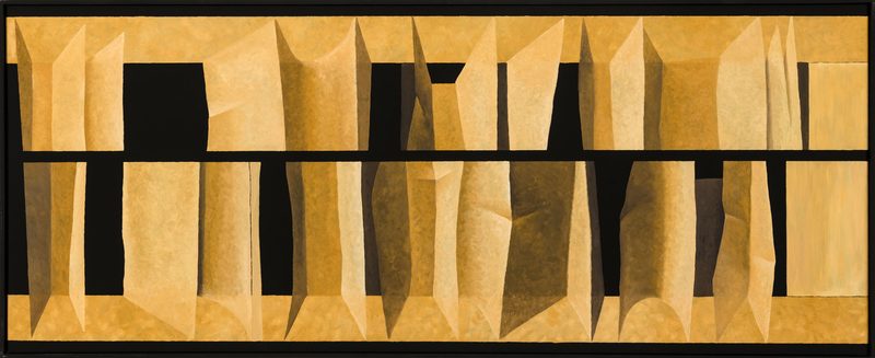 „Versteifung 1“ | 2018 | 60 x 150 cm | Öl, Dispersion auf Leinwand