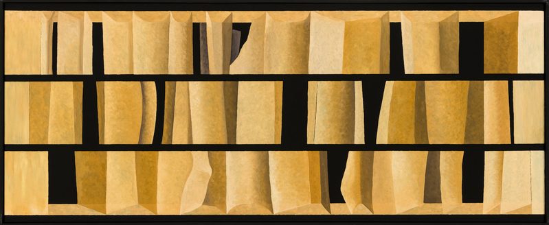 „Versteifung 2“ | 2018 | 60 x 150 cm | Öl, Dispersion auf Leinwand