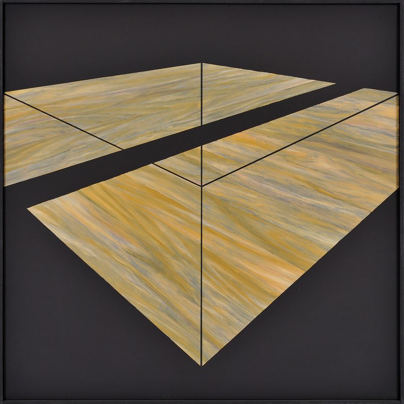 „Kiste“ | 1994 | 93 x 93 cm | Öl, Dispersion auf Leinwand