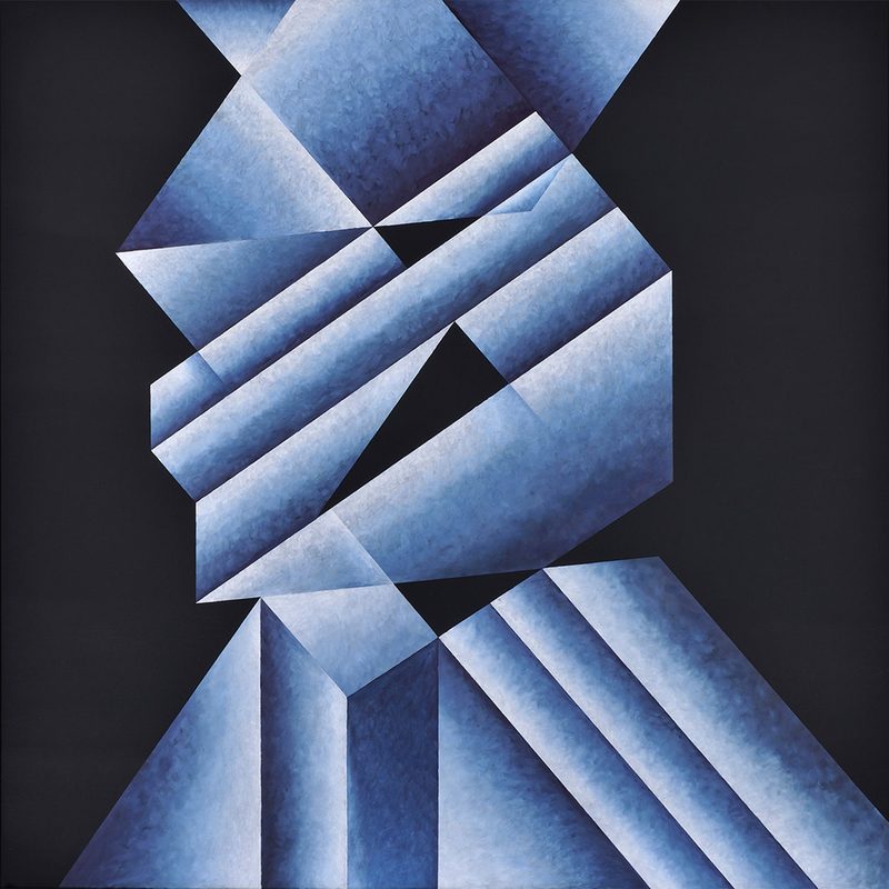 „Hommage an F. Winter 2“ | 2013 | 150 x 150 cm | Öl, Dispersion auf Leinwand