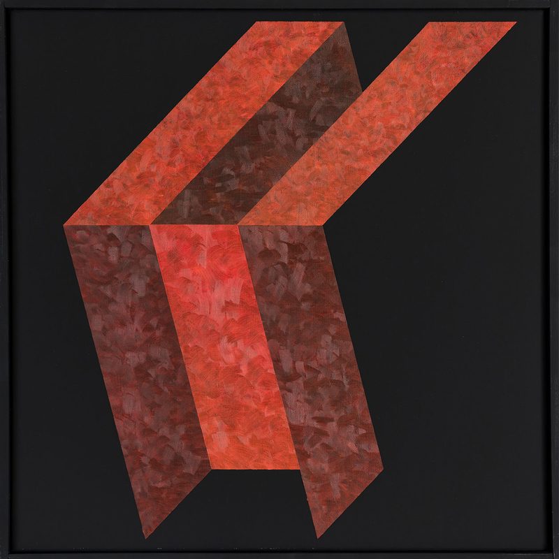 „Teilstück I“ | 2017 | 50 x 50 cm | Öl, Dispersion auf Leinwand