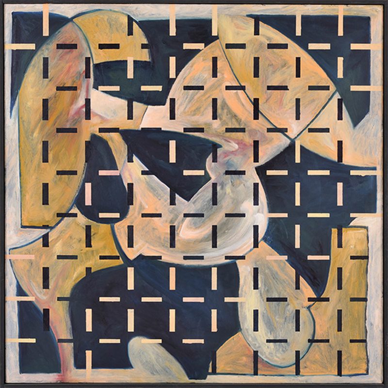 „Ineinander II“ | 1992 | 93 x 93 cm | Öl auf Leinwand