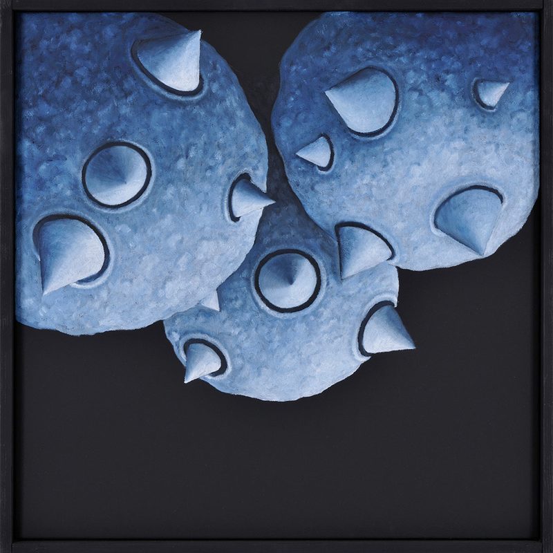 „Pollenflug“ | 2009 | 50 x 50 cm | Öl, Dispersion auf Leinwand