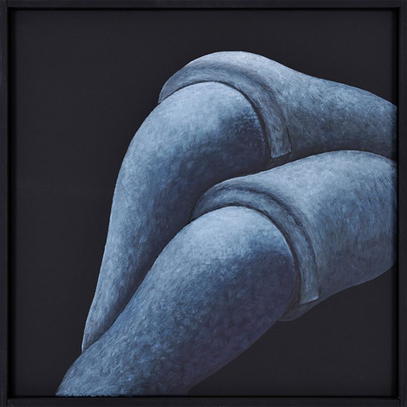 „Knie“ | 2009 | 50 x 50 cm | Öl, Dispersion auf Leinwand