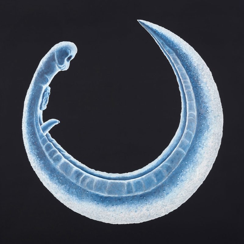 „Egel“ | 2018 | 150 x 150 cm | Öl, Dispersion auf Leinwand