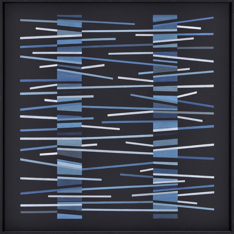 „Spiegelung“	| 1999 | 93 x 93 cm | Öl, Dispersion auf Leinwand