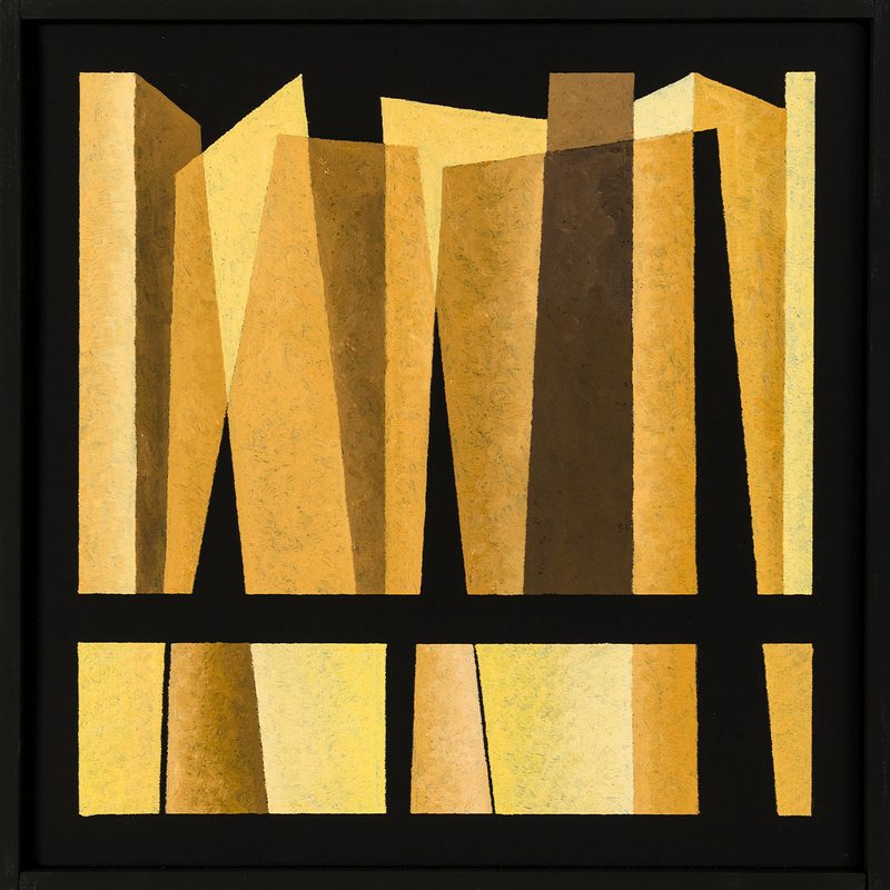 „Uebereinander VI“ | 2018 | 30 x 30 cm | Öl, Dispersion auf Leinwand