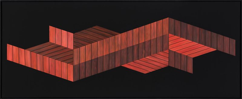 „Von Oben und von Unten“ | 2018 | 60 x 150 cm | Öl, Dispersion auf Leinwand