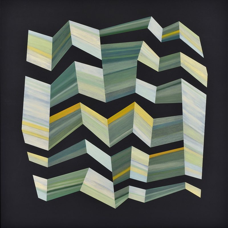 „Zick – Zack 2“ | 1998 | 150 x 150 cm | Öl, Dispersion auf Leinwand