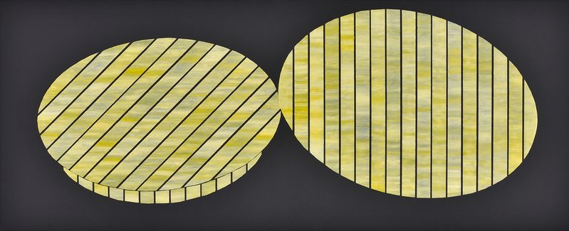 „Berührung“ | 1996 | 60 x 150 cm | Öl, Dispersion auf Leinwand