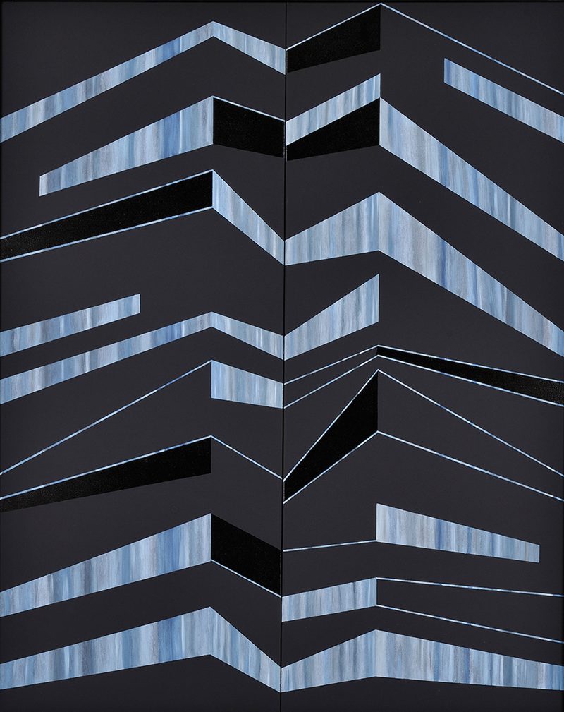 „Falte 2“ | 1998 | 150 x 120 cm | Öl, Dispersion auf Leinwand