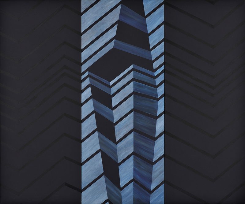 „Zick - Zack 1“ | 1996 | 150 x 180 cm | Öl, Dispersion auf Leinwand