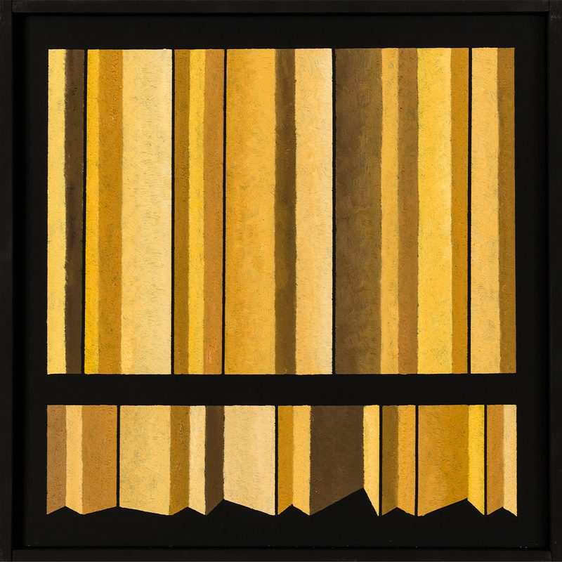 „Uebereinander I“ | 2018 | 30 x 30 cm | Öl, Dispersion auf Leinwand