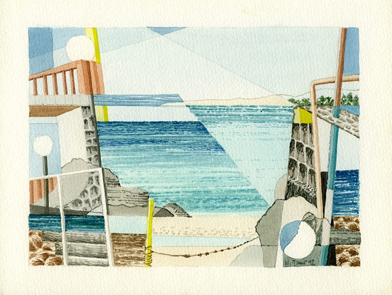 „Am Strand von Santa Maria, Sal“ | 2012 | 18 x 24 cm