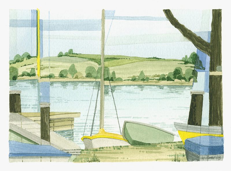 „Boote am Ufer“ | 2008 | 18 x 24 cm