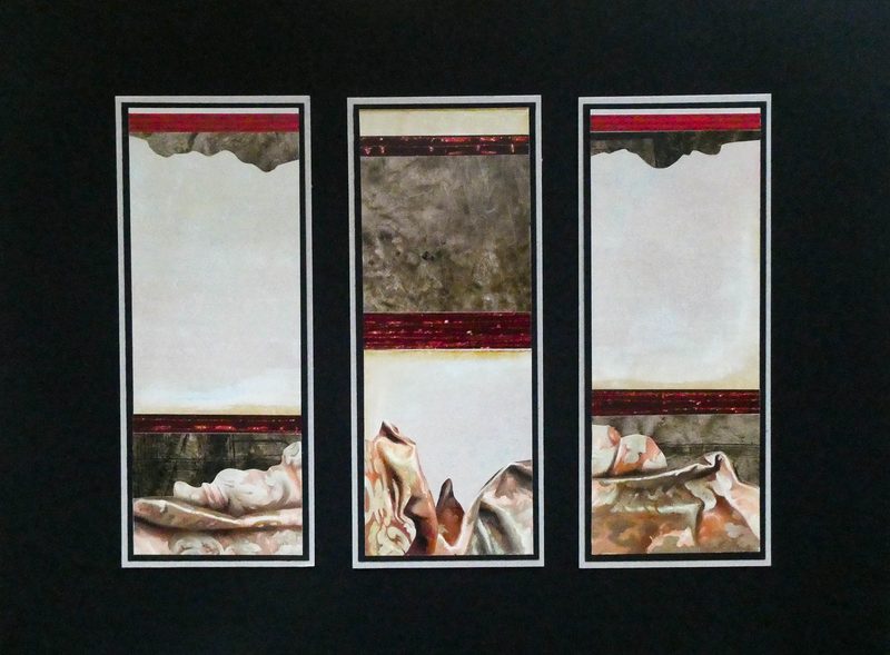 „Draperie“ | 2019 | drei Teile, je 21 x 8 cm