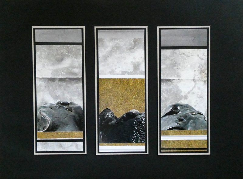 „Vor dem Goldstaub“ | 2019 | drei Teile, je 21 x 8 cm