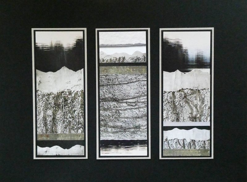 „Grauer Querschnitt I“ | 2019 | drei Teile, je 21 x 8 cm