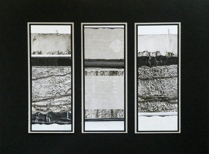 „Grauer Querschnitt II“ | 2019 | drei Teile, je 21 x 8 cm